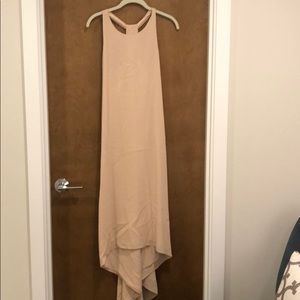 Alice + Olivia Light Pink Silk Maxi Dress
